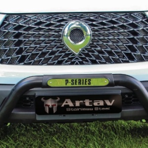 GWM P-Series Nudge Bar Black Stainless