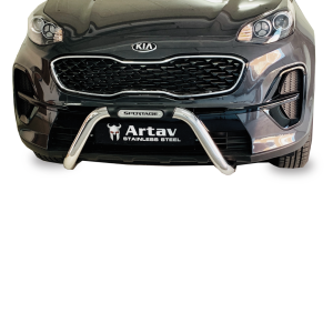 KIA Sportage Nudge Bar w Injection Mould Stainless