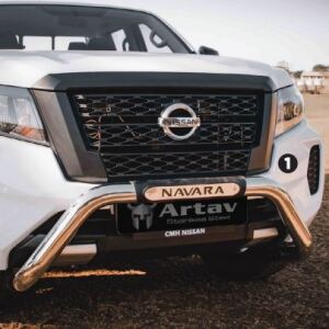 Nissan Navara D23 Facelift Nudge Bar Stainless